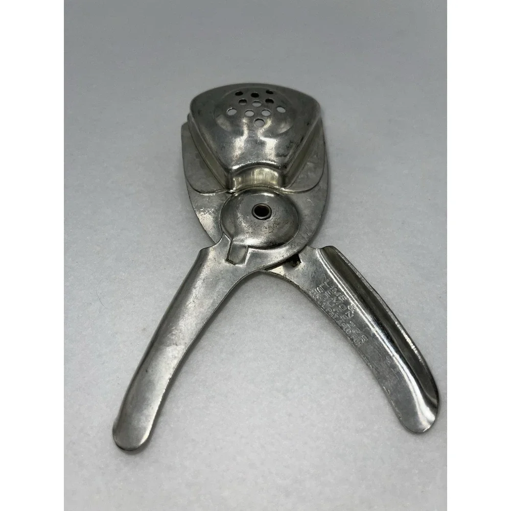 Vintage Stainless Steel Vaughan Lime &‎ Lemon Squeezer Made In USA Chicago